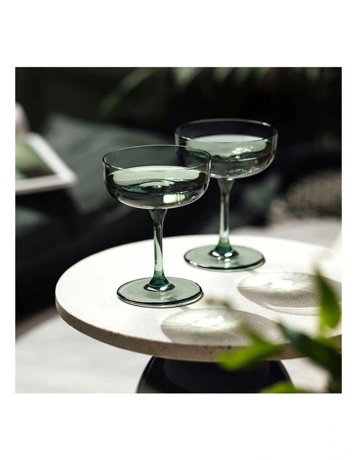 Champagne Dessert Bowl Set of 2 in Sage image 2