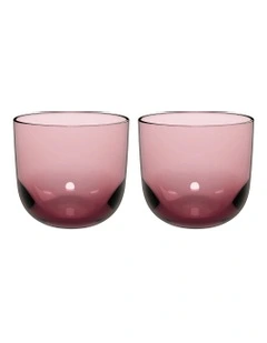 Water Glass 2 Pieces Set in Purple