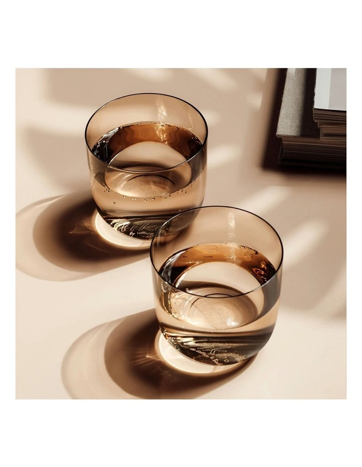 Like Clay Water Glass 2 Piece Set in Orange image 4