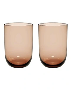 Like Clay Longdrink Tumbler 2 Piece Set in Orange