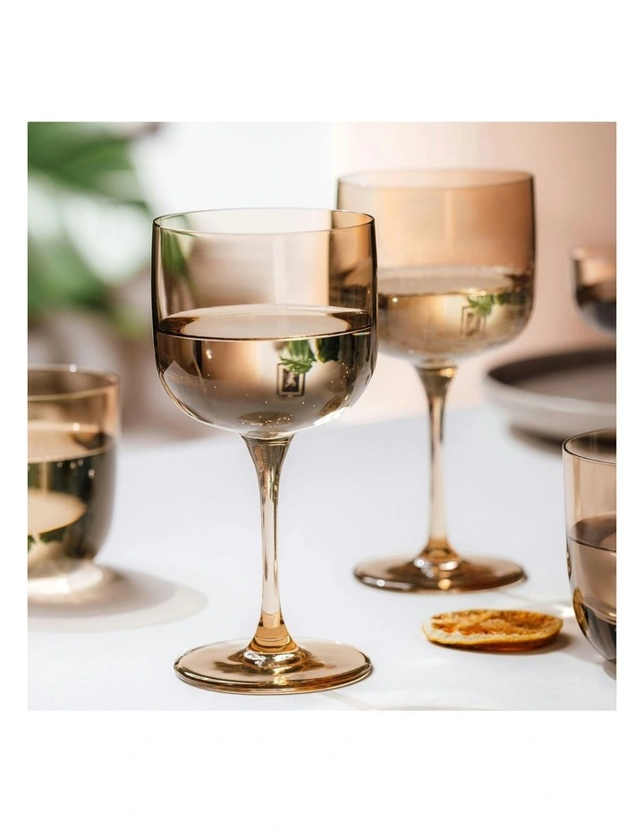 Like Clay Wine Goblet 2 Piece Set in Orange image 2