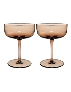 Champagne Dessert Bowl Set of 2 in Orange