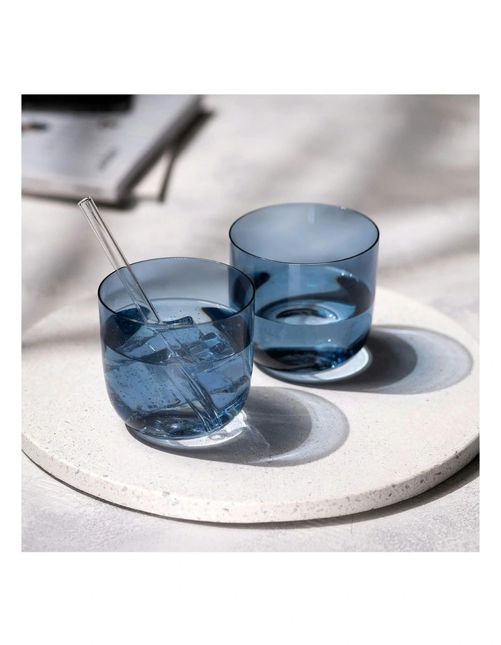 Water Glass 2 Piece Set in Blue image 3