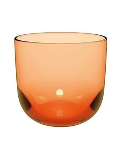 Water Glass 2 Piece Set in Orange