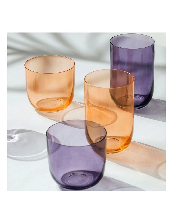 Water Glass 2 Piece Set in Orange image 2