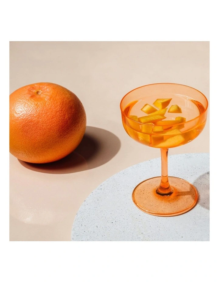 Champagne Dessert Bowl Set of 2 in Orange image 3