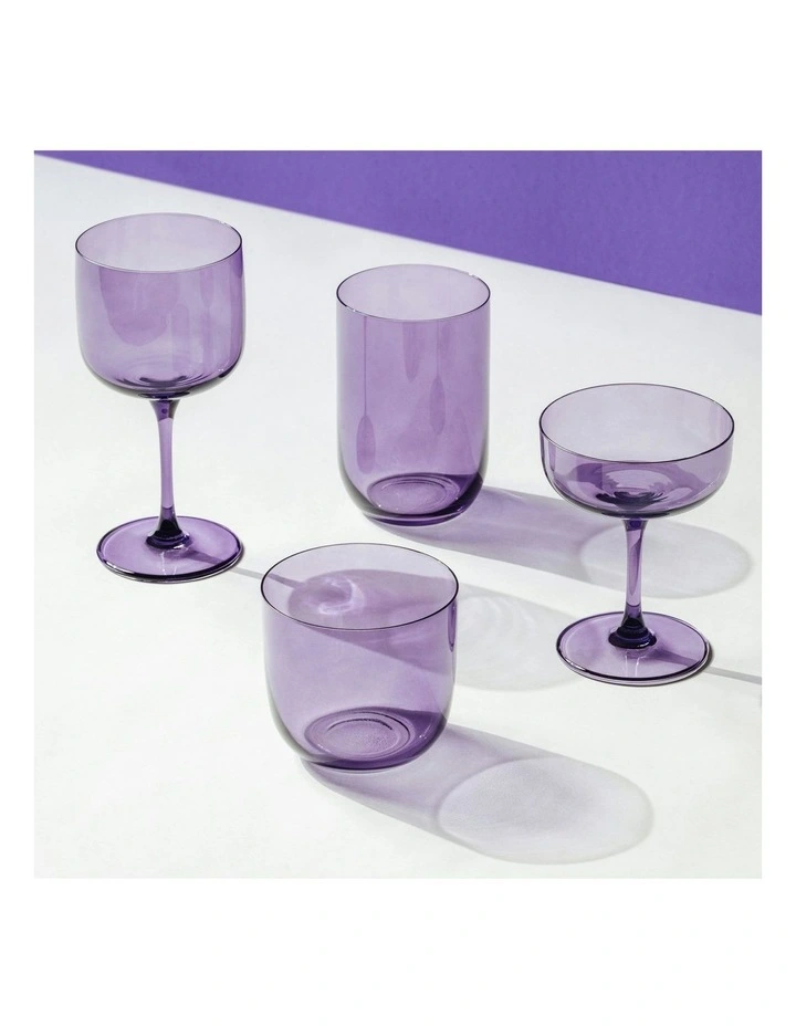 Wine Goblet 2 Piece Set in Lavender image 2