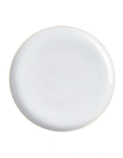 Crafted Cotton Flat Plate 26cm in Cream