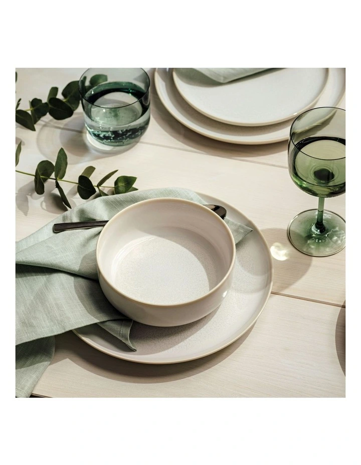 Crafted Cotton Flat Plate 26cm in Cream image 5