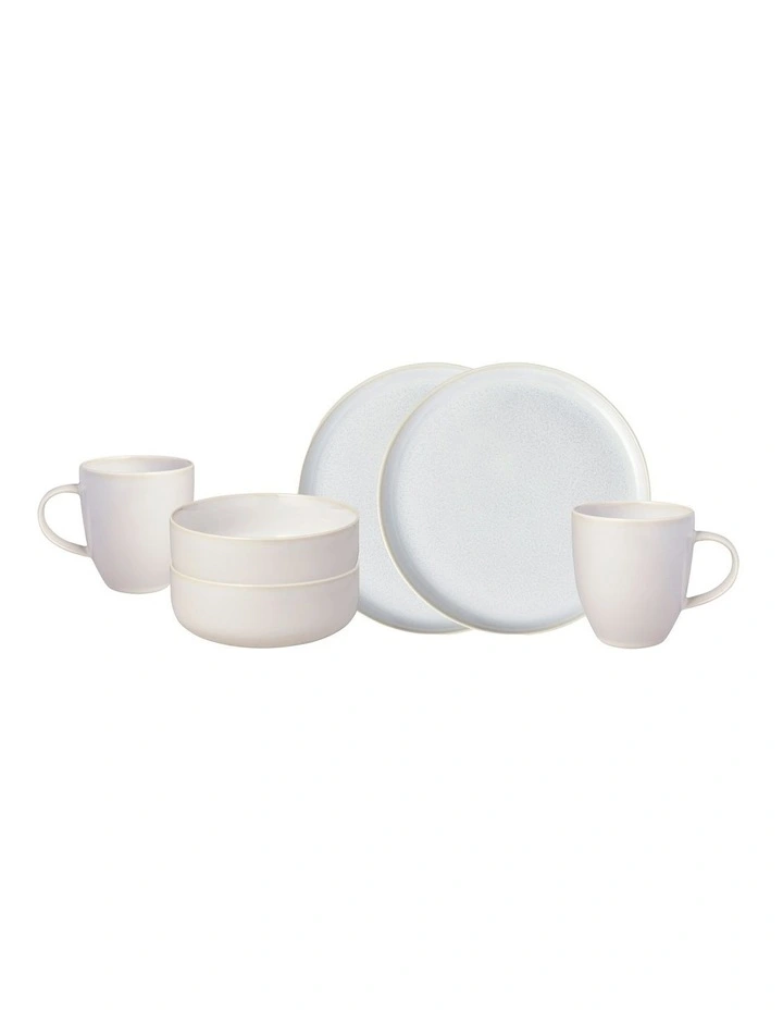 Crafted Cotton Breakfast Set 6 Pieces in Cream image 1