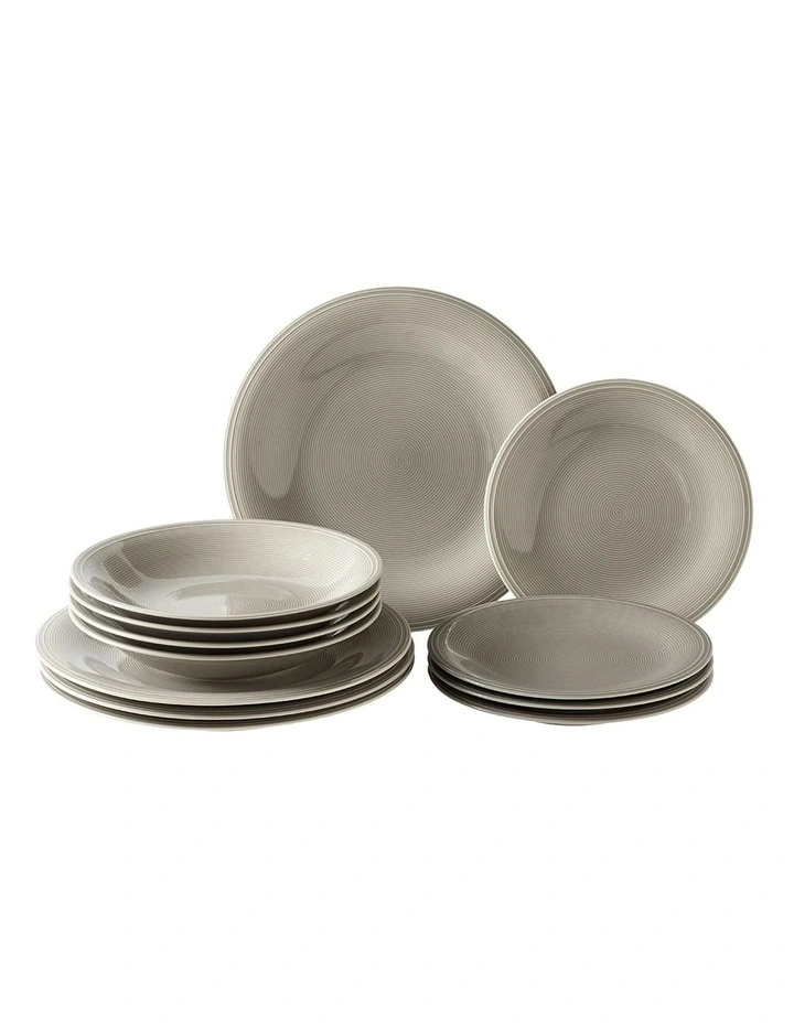 ColLoop Stone Starter Set Plate 12 Pieces in Sand image 1