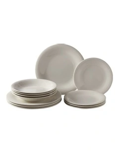 ColLoop Nat Starter Set Plate 12 Pieces in White