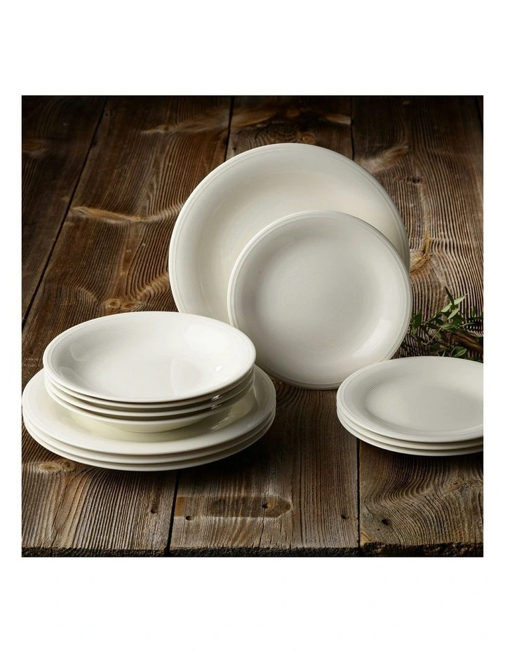 ColLoop Nat Starter Set Plate 12 Pieces in White image 2