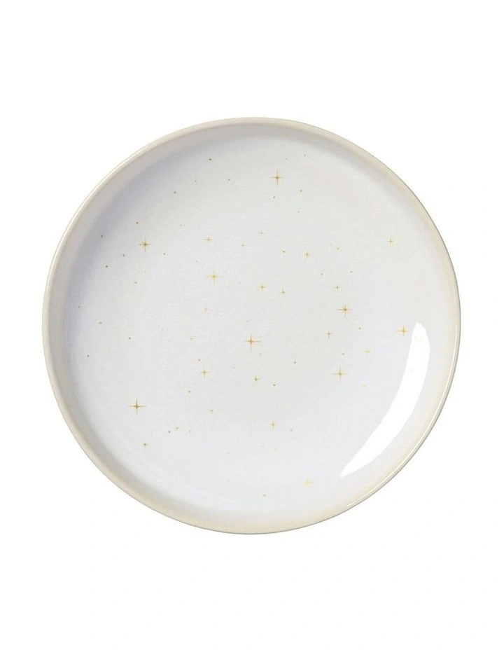 Winter Glow Small Flat Bowl in White image 2