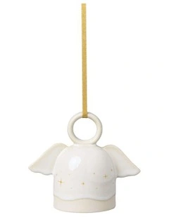 Winter Glow Ornament Angel in White
