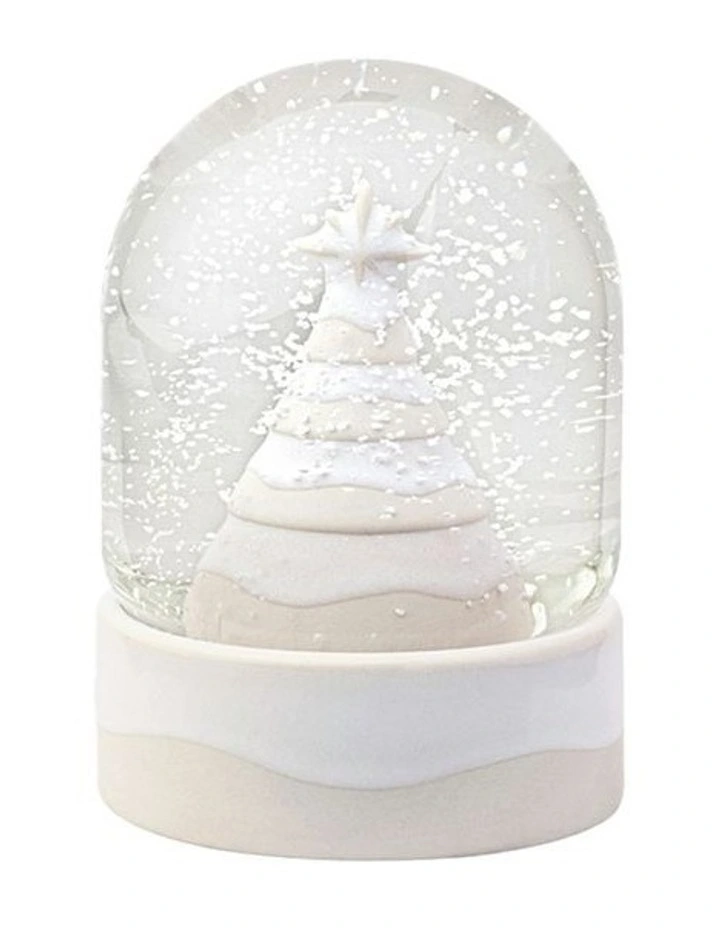 Winter Glow Snow Globe in White image 1