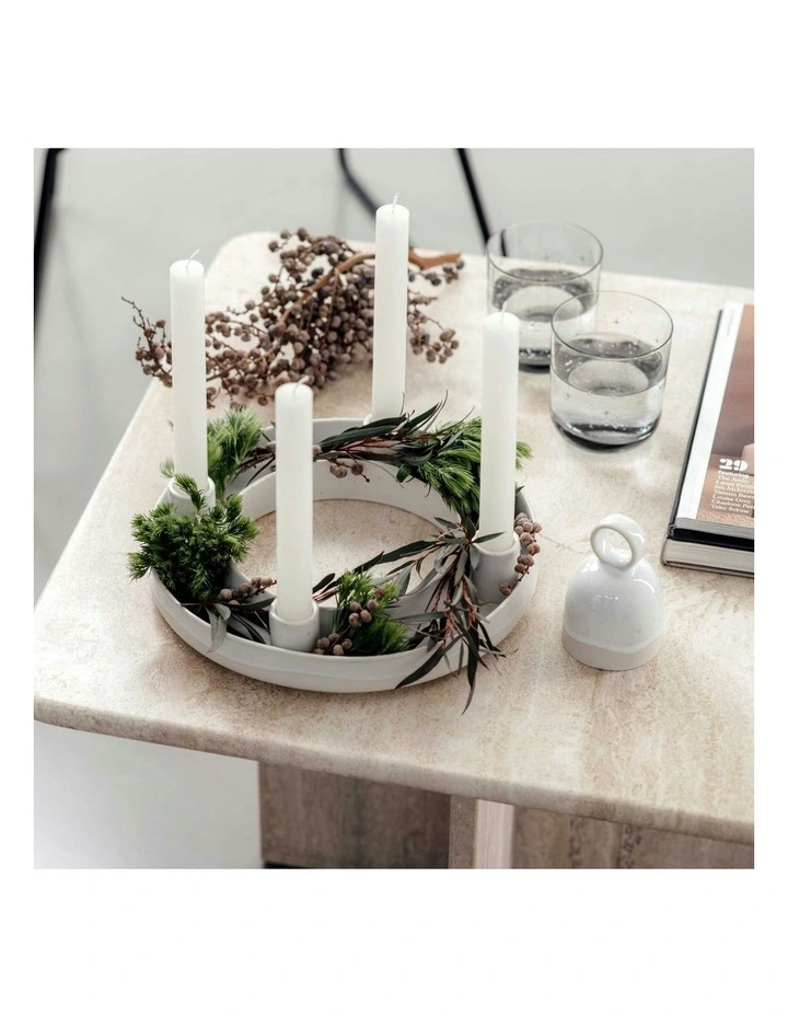 Winter Glow Water Glass Set 2 Pieces in White image 3