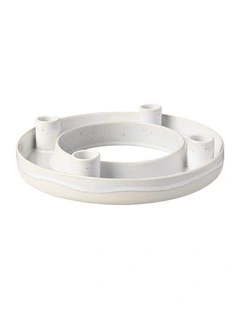 Winter Glow Advent Wreath in White