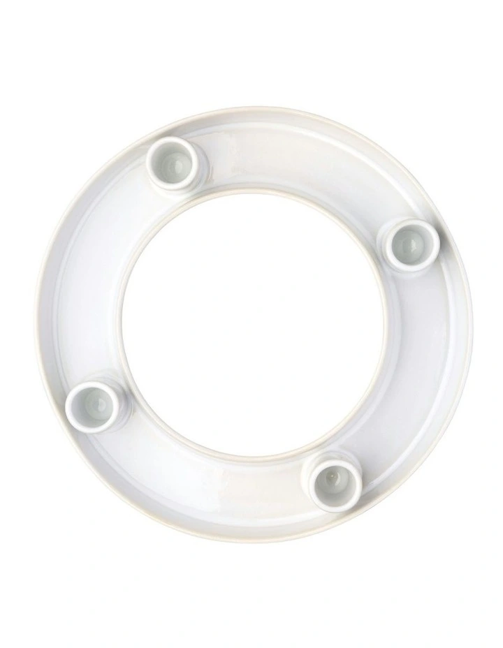 Winter Glow Advent Wreath in White image 2