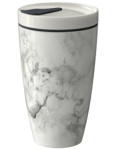 Coffee To Go Mug Marmory 035l in Black/White