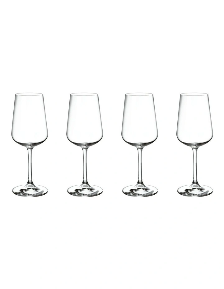 Ovid Wine Goblet Glass Set Of 4 Pieces in Clear image 1