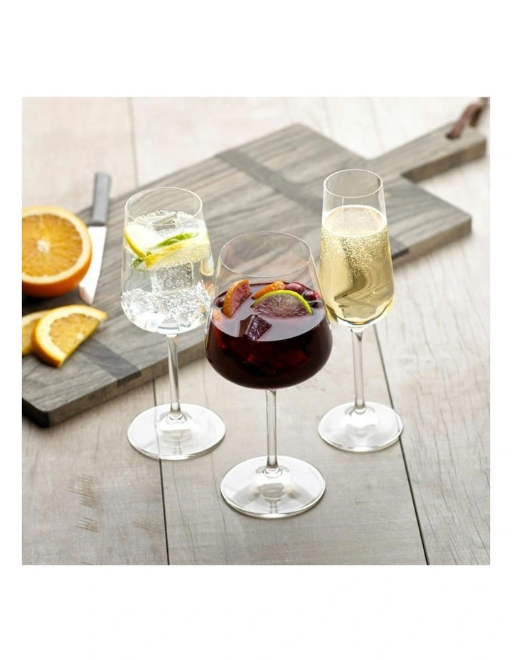 Ovid Wine Goblet Glass Set Of 4 Pieces in Clear image 3