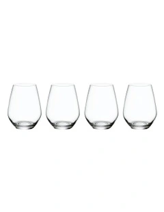 Ovid Water Glass Set Of 4 Pieces in Clear