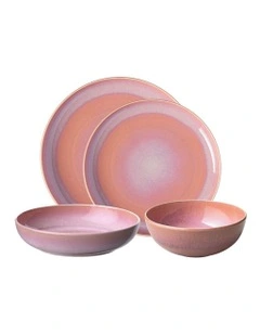 Perlemor Dinner Set 4Pieces in Coral