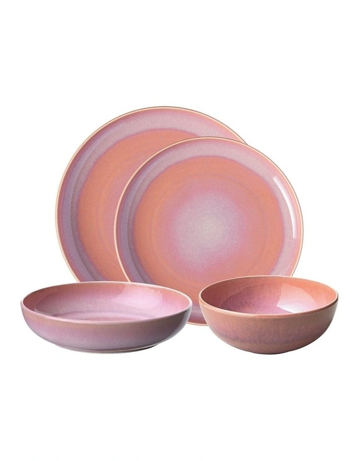 Perlemor Dinner Set 4Pieces in Coral image 1