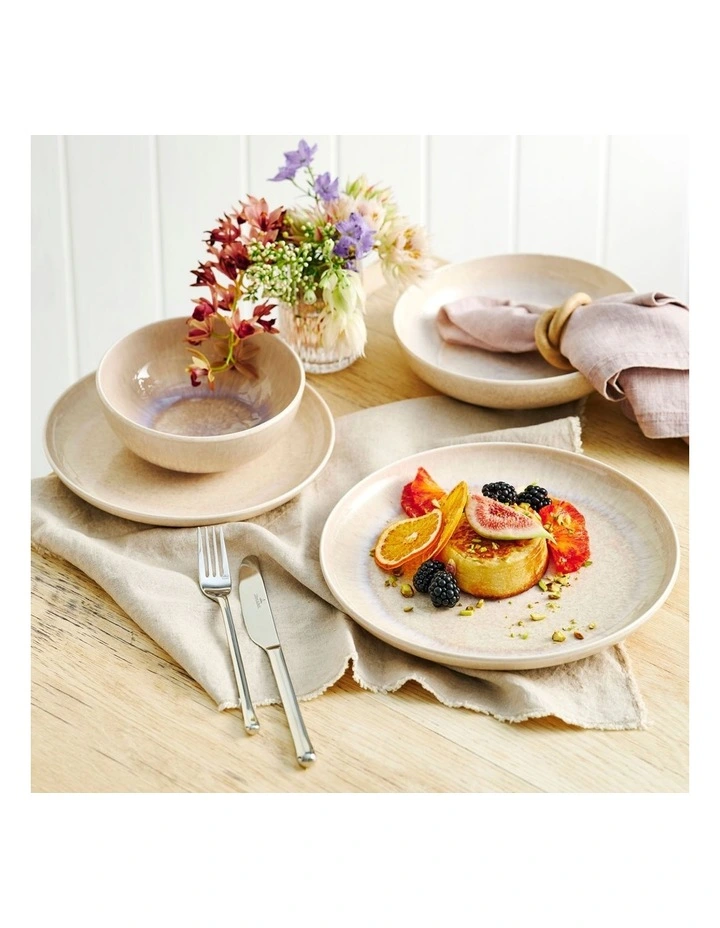 Perlemor Dinner Set 4 Piece in Sand image 2