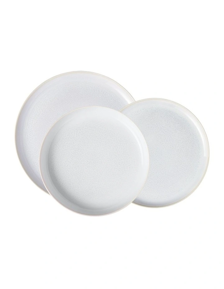 Crafted Cotton Dinner Set For Two 6 Piece in Cream image 1