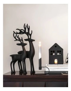 Small Size Xmas Deer in Black