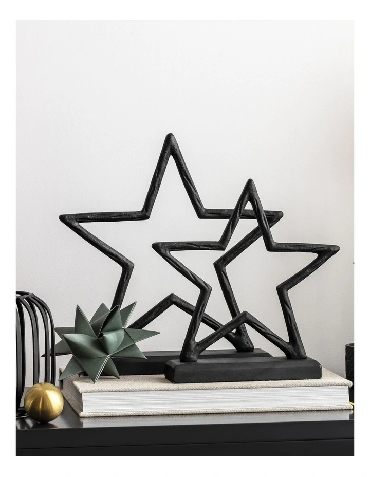 Large Size Xmas Star in Black image 1