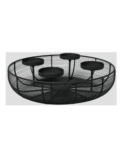 Xmas Advent Wreath in Black