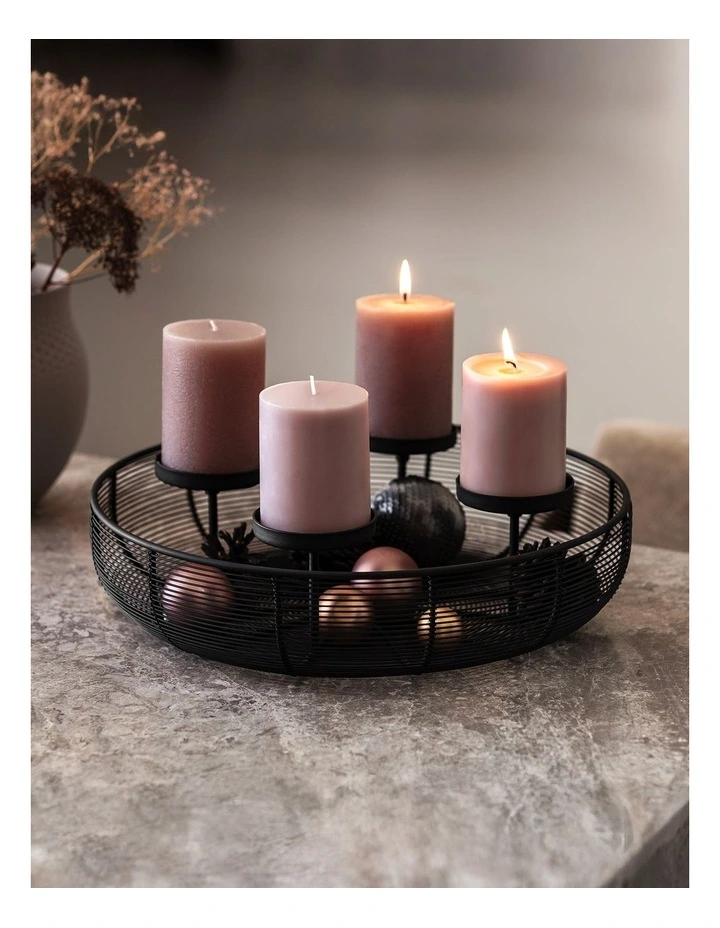 Xmas Advent Wreath in Black image 2