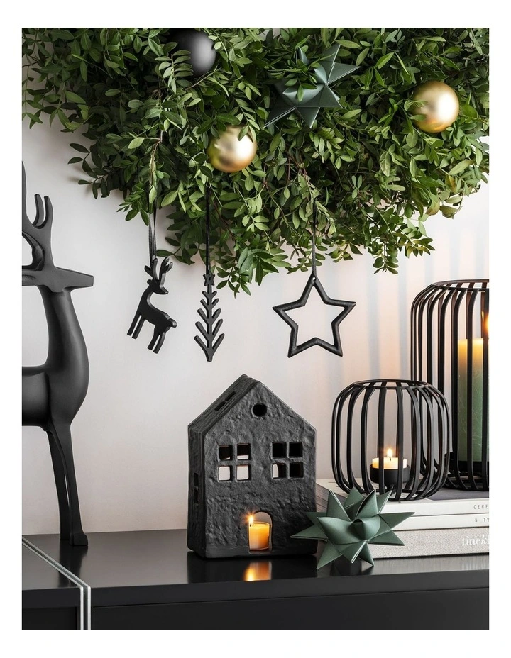 Xmas Decorative Hanging Ornaments in Black image 1