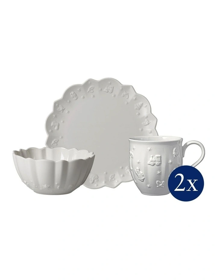 Toy's Delight Royal Classic Breakfast Set 6 Pieces in White image 1