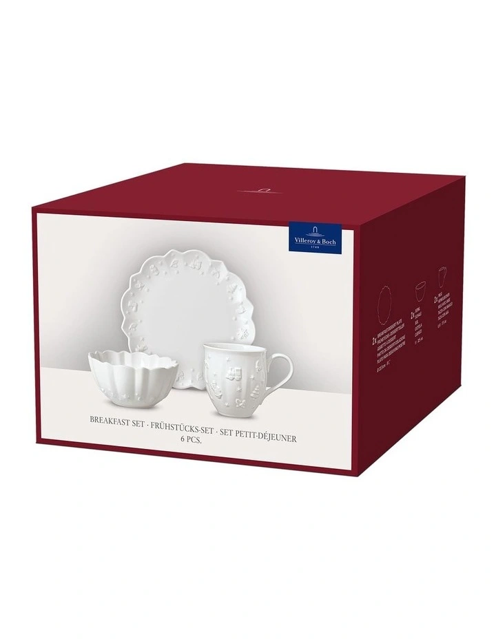 Toy's Delight Royal Classic Breakfast Set 6 Pieces in White image 2