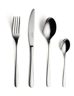 New Fresh Basic Besteck Cutlery set 24 Pieces in Silver