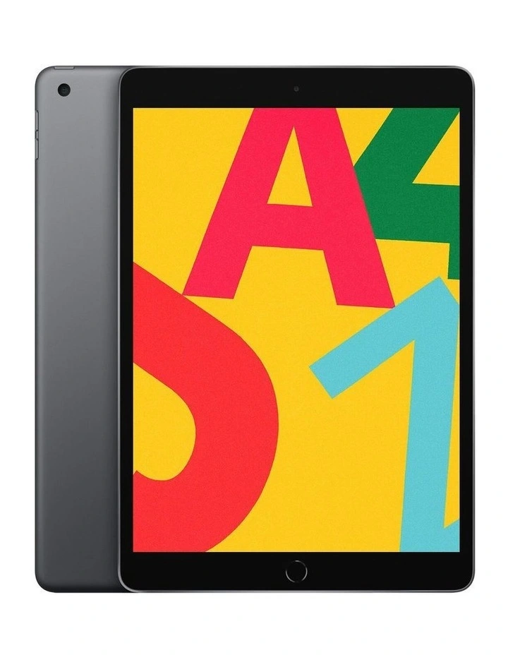 iPad 7th Gen 10.2 inch WiFi Cellular 128GB Space Refurbished in Grey image 1