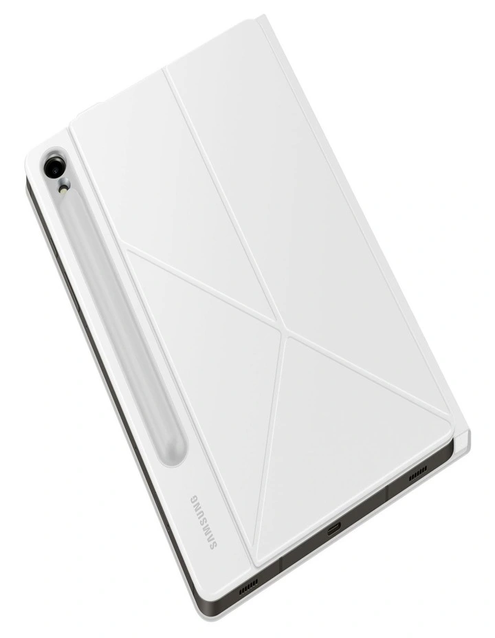Galaxy Tab S10 FE / S9 Smart Book Cover in White image 3