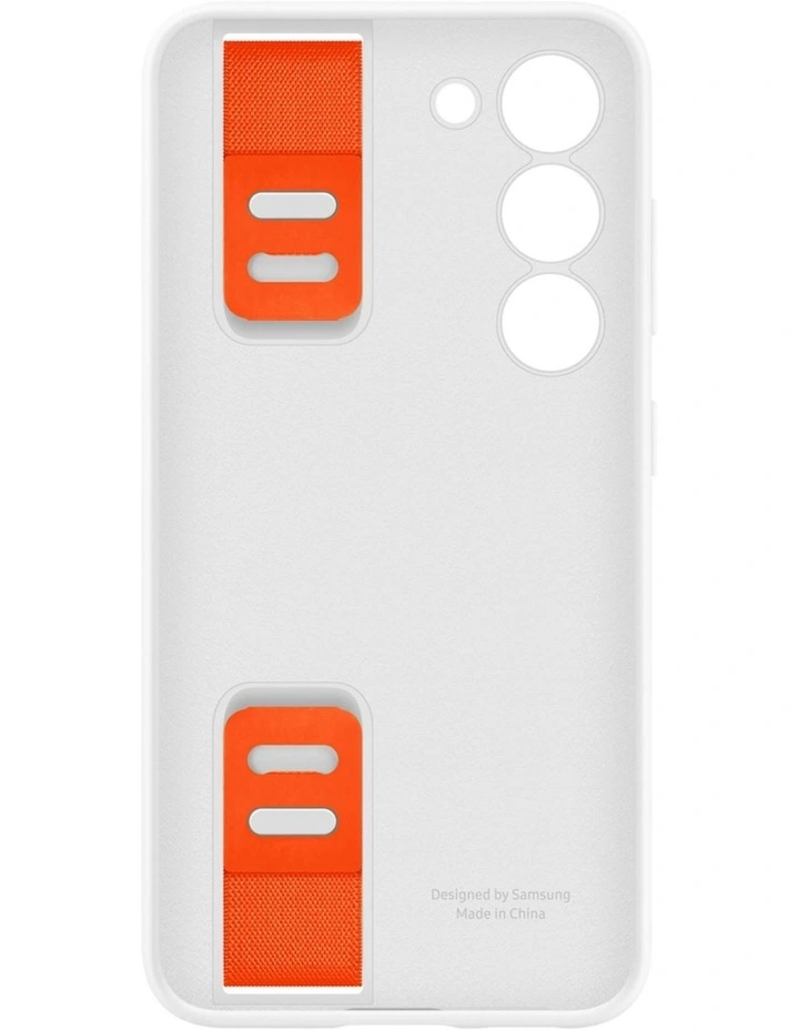 Galaxy S23 Silicone Grip Case in White image 2