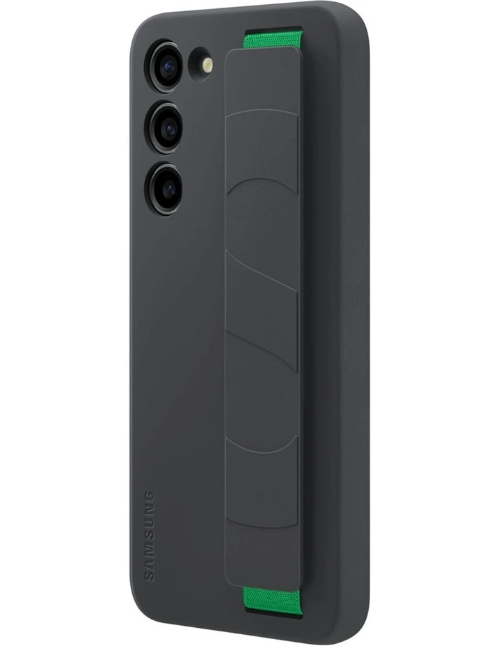 Galaxy S23+ Silicone Grip Case in Black image 1