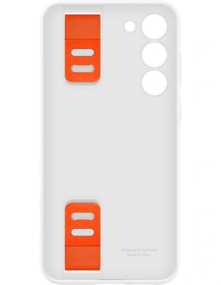 Galaxy S23+ Silicone Grip Case in White image 2