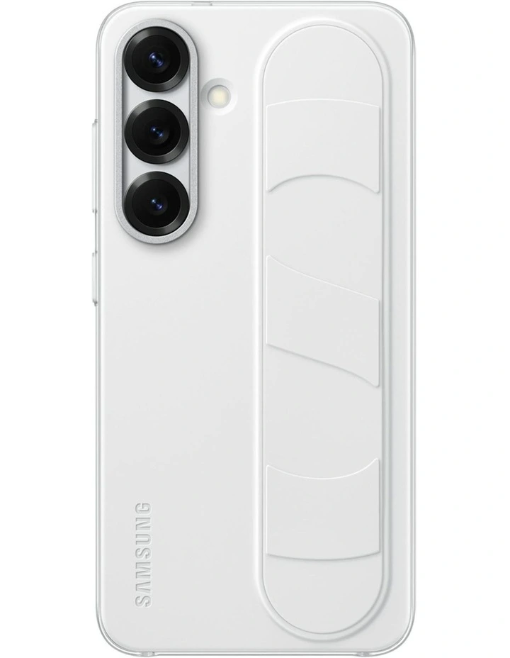 Samsung Galaxy S25 Standing Grip Case in White image 1