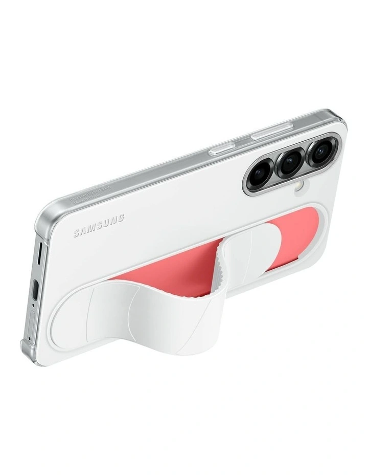 Samsung Galaxy S25 Standing Grip Case in White image 4