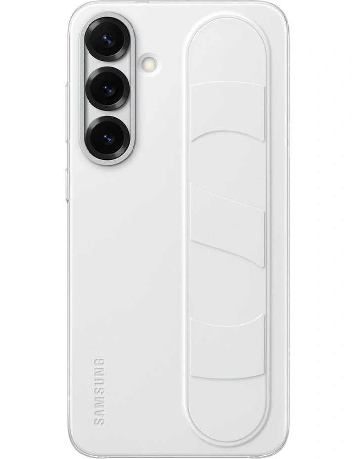 Galaxy S25+ Standing Grip Case in White image 1