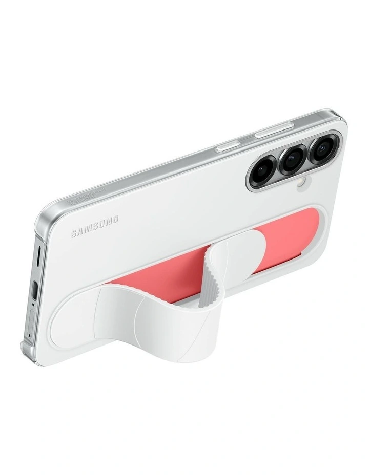 Galaxy S25+ Standing Grip Case in White image 4