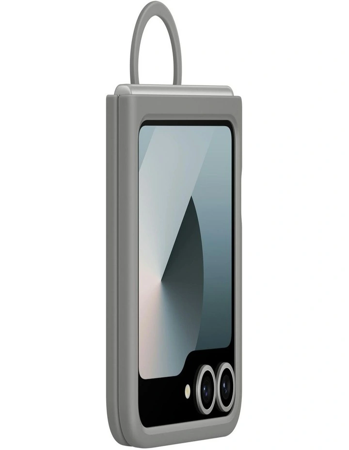 Samsung Galaxy Z Flip6 Silicone Case Gray image 3