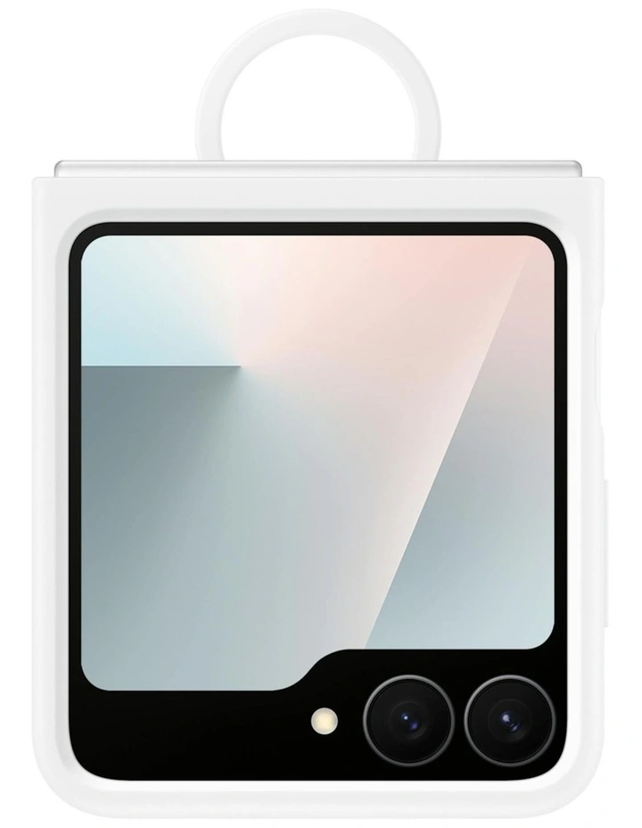 Galaxy Z Flip7 FE Flip6 Silicone Case in White image 1